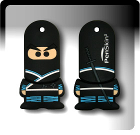 Cartoon USB Flash Drives:Ninja Boy Black